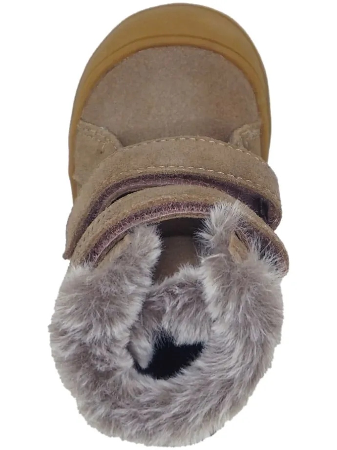 Leren loopleerschoenen paars