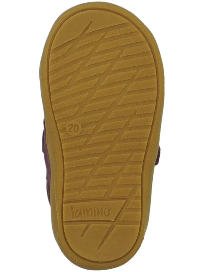 Leren loopleerschoenen rood