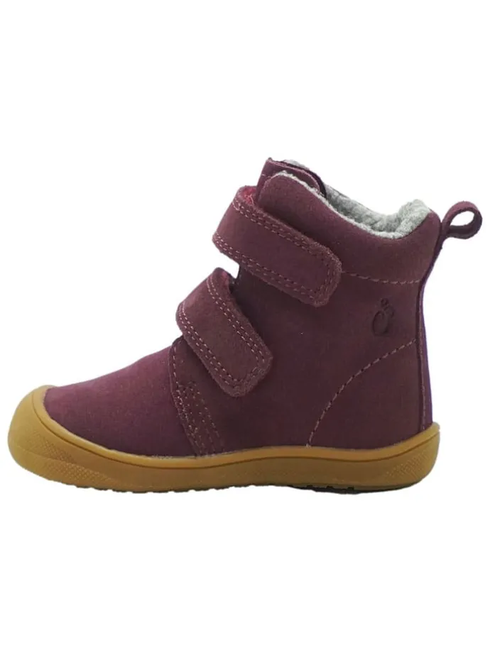 Leren loopleerschoenen rood