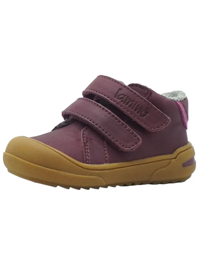 Leren loopleerschoenen rood