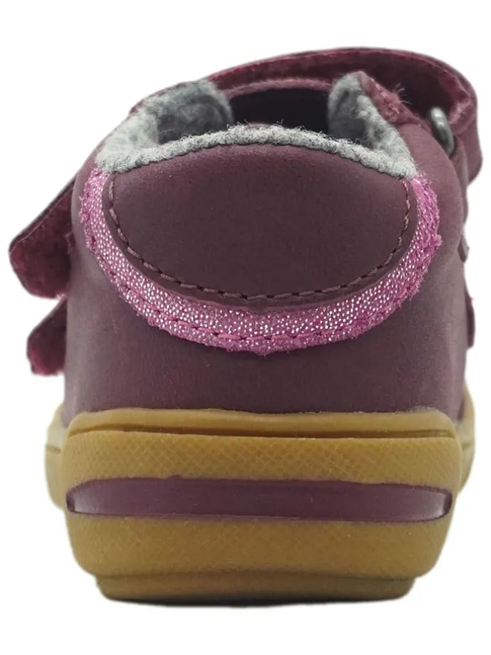Leren loopleerschoenen rood