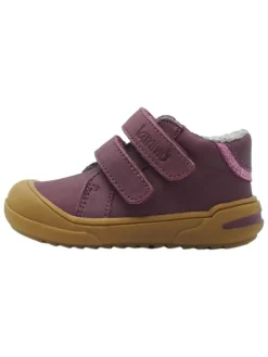 Leren loopleerschoenen rood