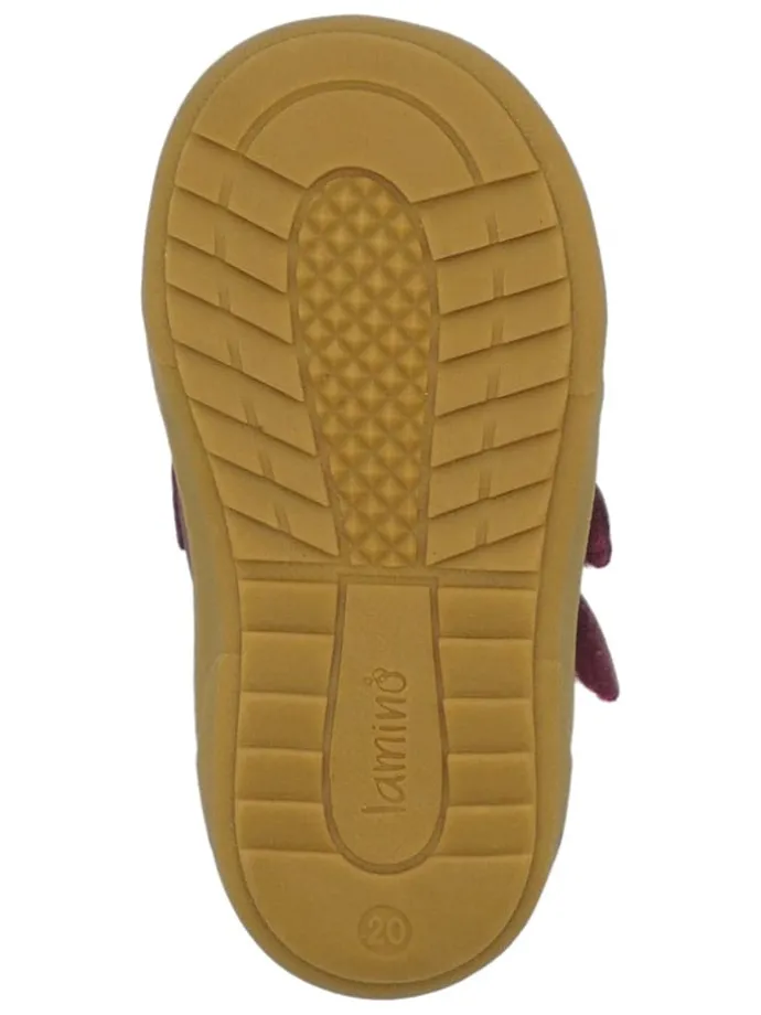 Leren loopleerschoenen rood