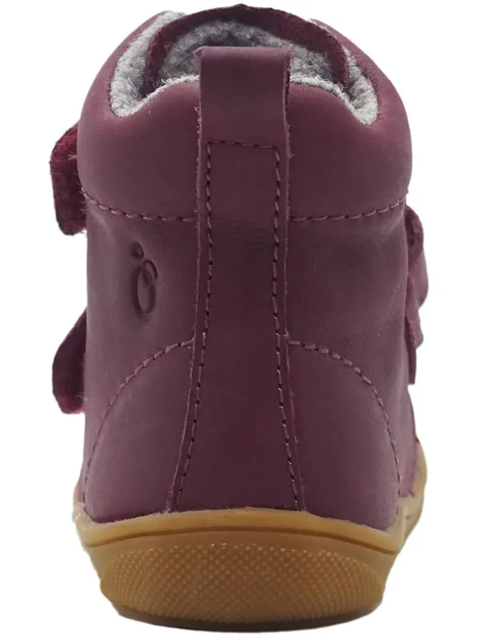 Leren loopleerschoenen rood