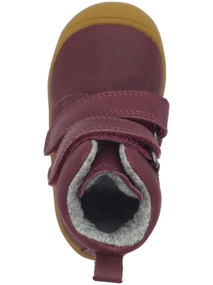 Leren loopleerschoenen rood