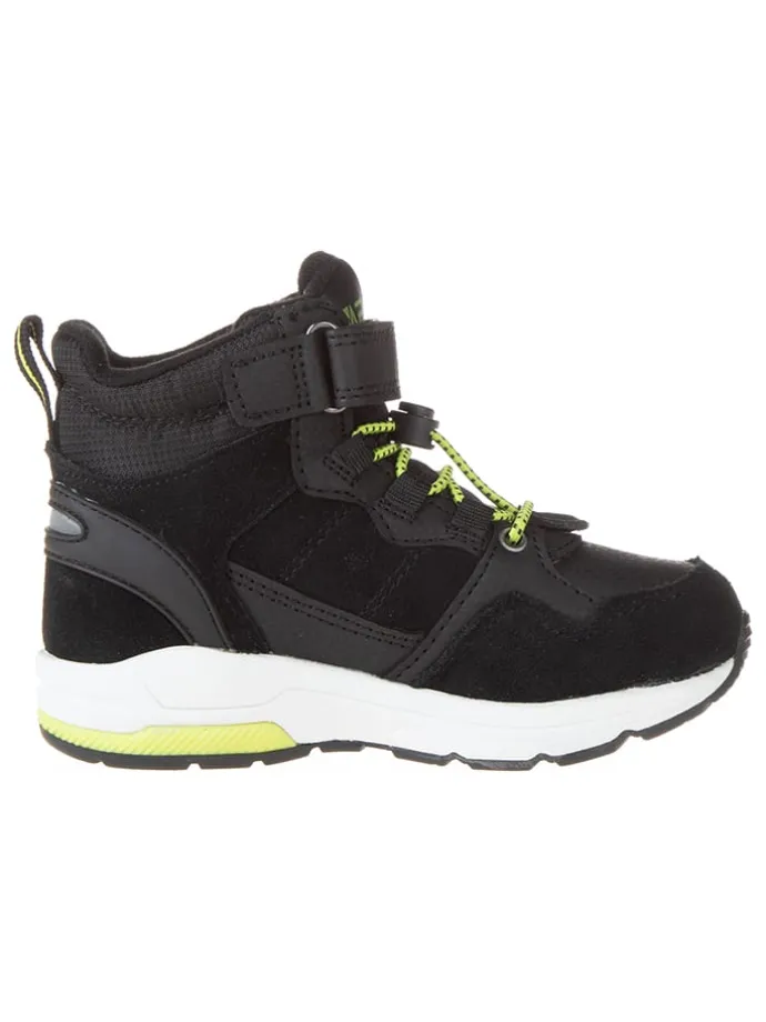 Leren outdoorschoenen "Hadil" zwart
