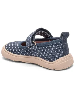 Leren pantoffels blauw