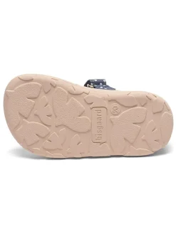 Leren pantoffels blauw