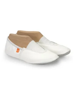 Leren pantoffels "Master" wit