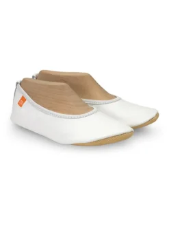 Leren pantoffels "Pro" wit