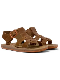 Leren sandalen "Bicho" lichtbruin