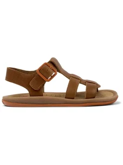 Leren sandalen "Bicho" lichtbruin