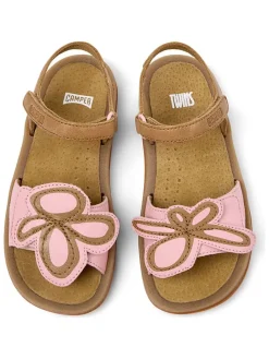 Leren sandalen "Bicho" lichtroze