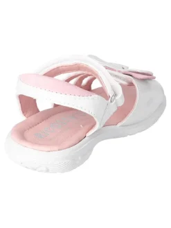 Leren sandalen "Kelebek" wit/lichtroze