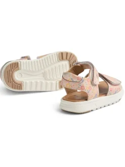 Leren sandalen lichtroze