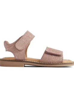 Leren sandalen lichtroze