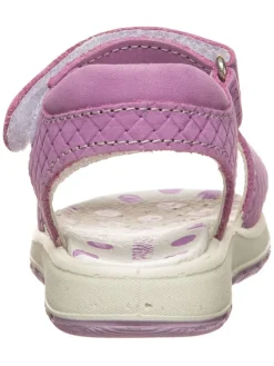Leren sandalen lila