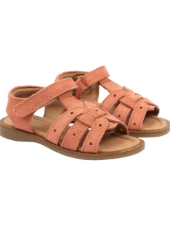 Leren sandalen oranje