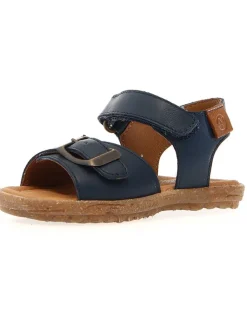Leren sandalen "Parin" donkerblauw