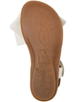 Leren sandalen "Right" crème