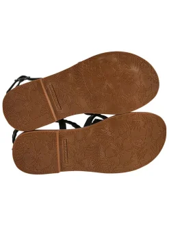 Leren sandalen zwart