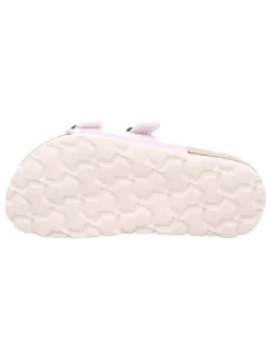 Leren slippers lichtroze