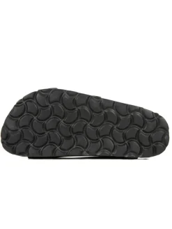 Leren slippers zwart