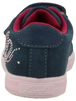 Leren sneakers "Barby" donkerblauw
