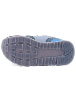 Leren sneakers blauw/donkerblauw