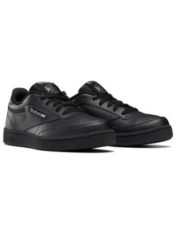 Leren sneakers "Club C" zwart