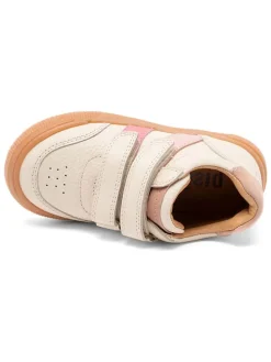 Leren sneakers crème