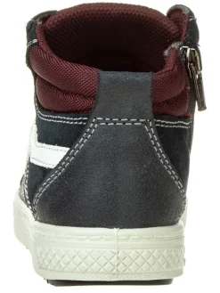 Leren sneakers donkerblauw