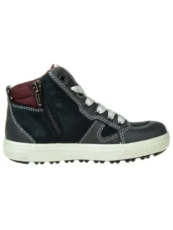 Leren sneakers donkerblauw
