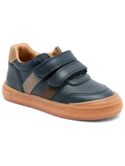 Leren sneakers donkerblauw