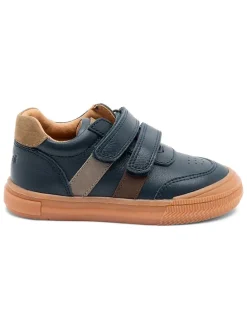 Leren sneakers donkerblauw