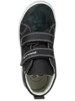 Leren sneakers donkerblauw