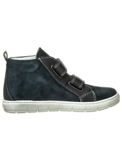 Leren sneakers donkerblauw
