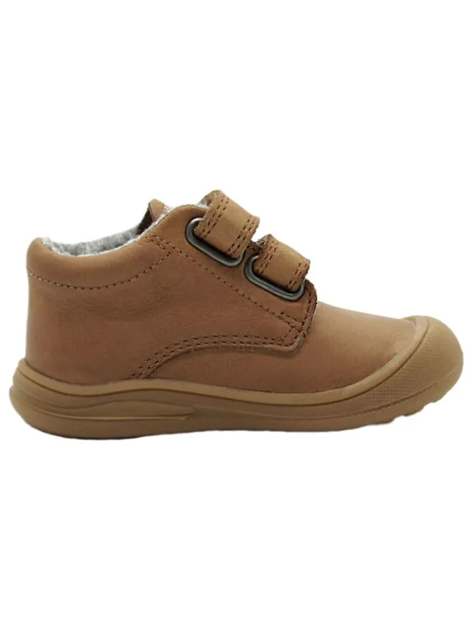 Leren sneakers lichtbruin