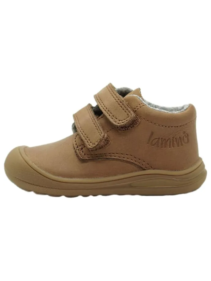 Leren sneakers lichtbruin