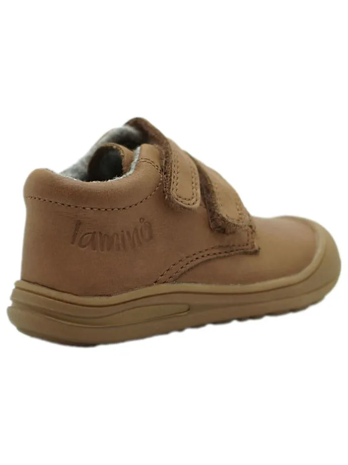 Leren sneakers lichtbruin