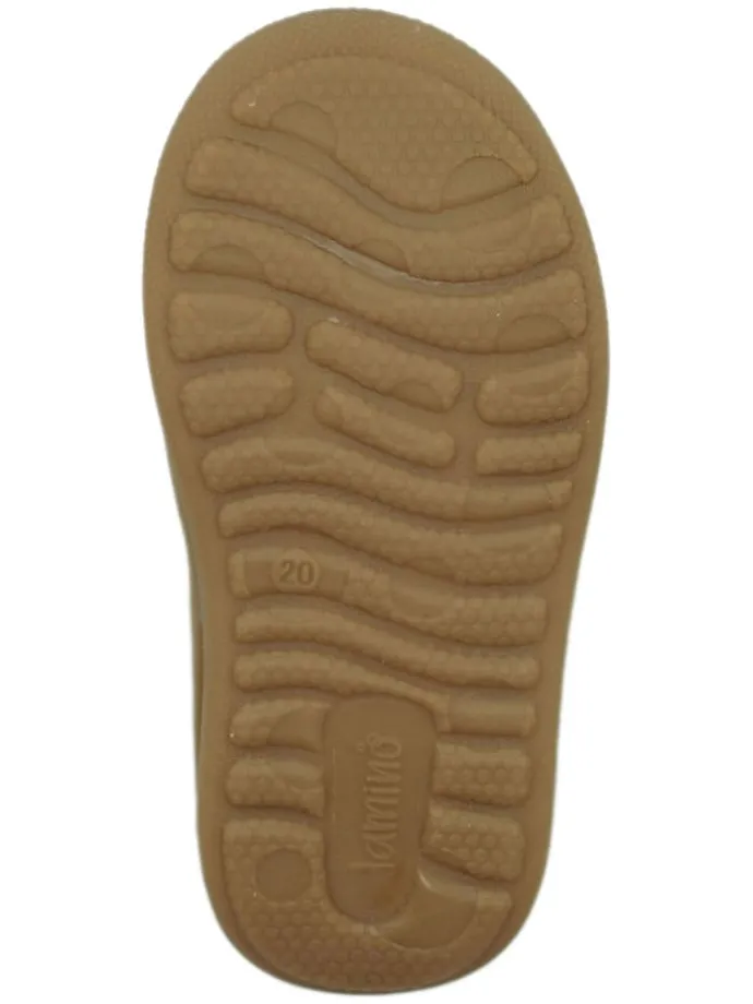 Leren sneakers lichtbruin