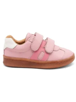 Leren sneakers lichtroze