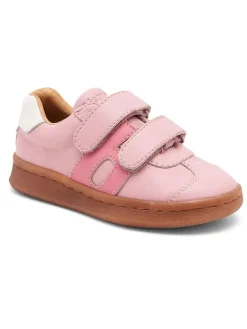 Leren sneakers lichtroze
