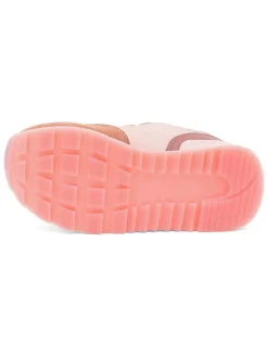 Leren sneakers lichtroze