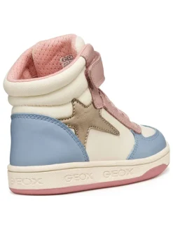 Leren sneakers "Maltin" lichtblauw/crème