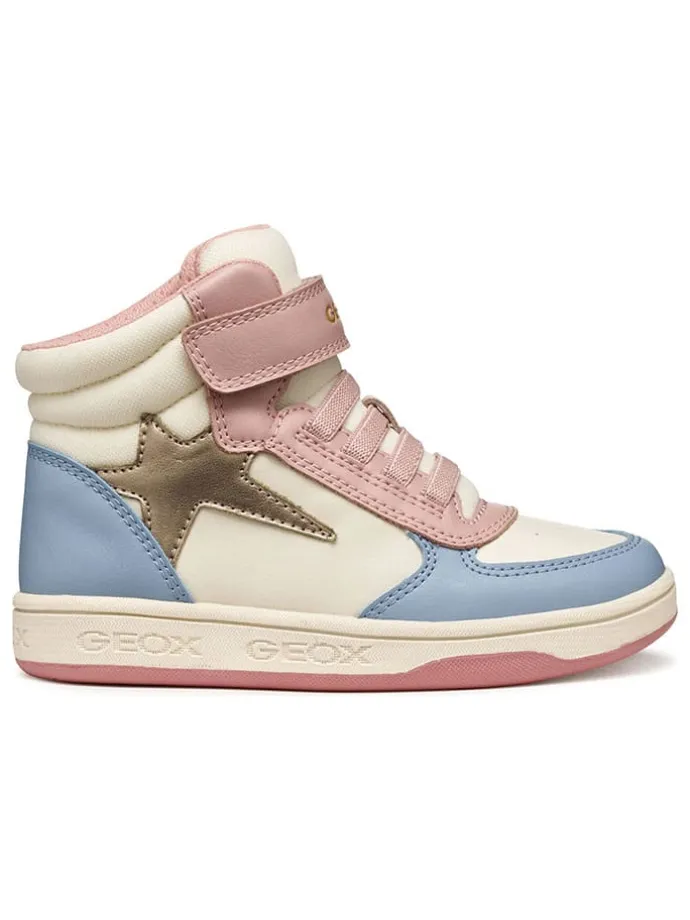 Leren sneakers "Maltin" lichtblauw/crème