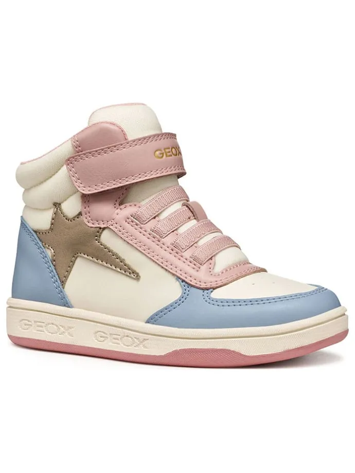 Leren sneakers "Maltin" lichtblauw/crème