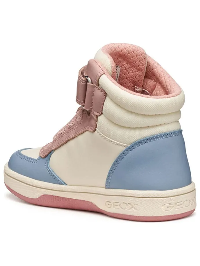 Leren sneakers "Maltin" lichtblauw/crème