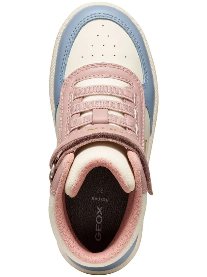 Leren sneakers "Maltin" lichtblauw/crème