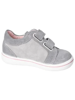 Leren sneakers "Niddi" lichtgrijs